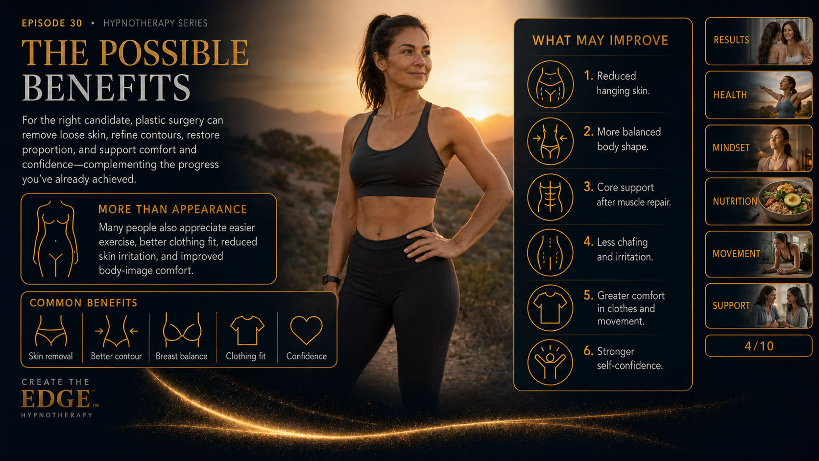 THE POSSIBLE BENEFITS