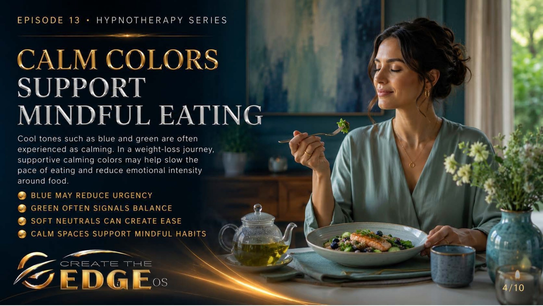 Calm Colors Support Presence Around Food